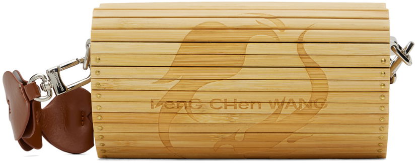 Ručna torbica Feng Chen Wang Feng Chen Wang Heart Shaped Bamboo Bag Bež | FUS17AC05