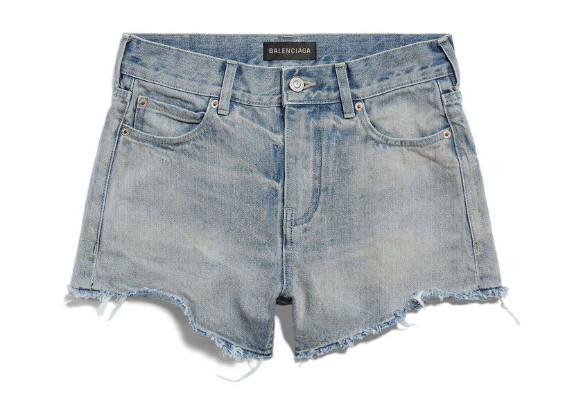 Kratke hlače Balenciaga Mini Shorts Light Blue Plava | 790456TQW556379