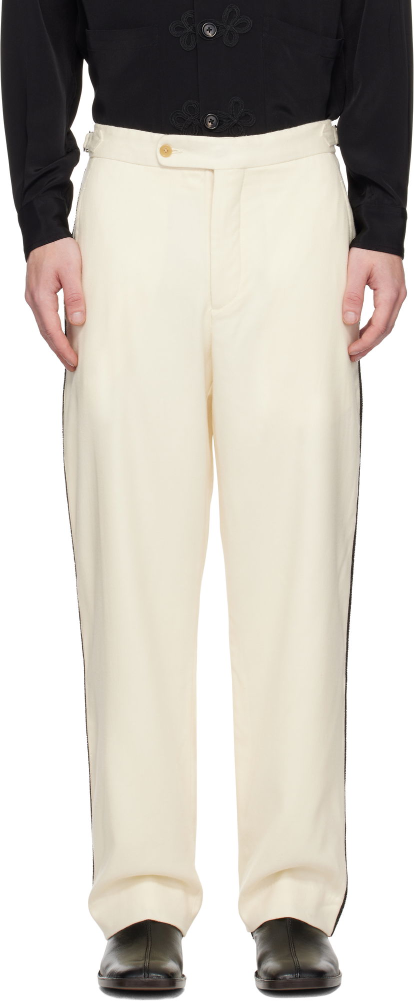 Hlače Bode Beaded Player Trousers Bijela | MRF24BT028