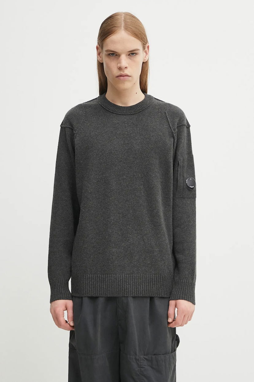 Džemper C.P. Company C.P. Company Wool Sweater Siva | 19CMKN707A110149A