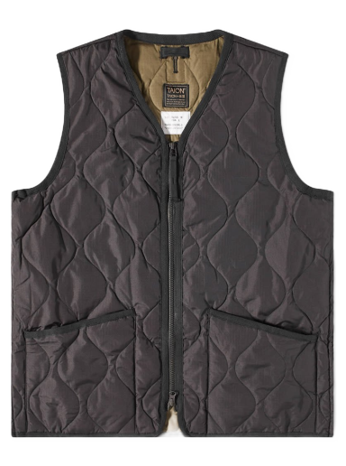 Prsluk TAION Military Zip V-Neck Down Vest Crna | TAION-001ZML-1-BLK