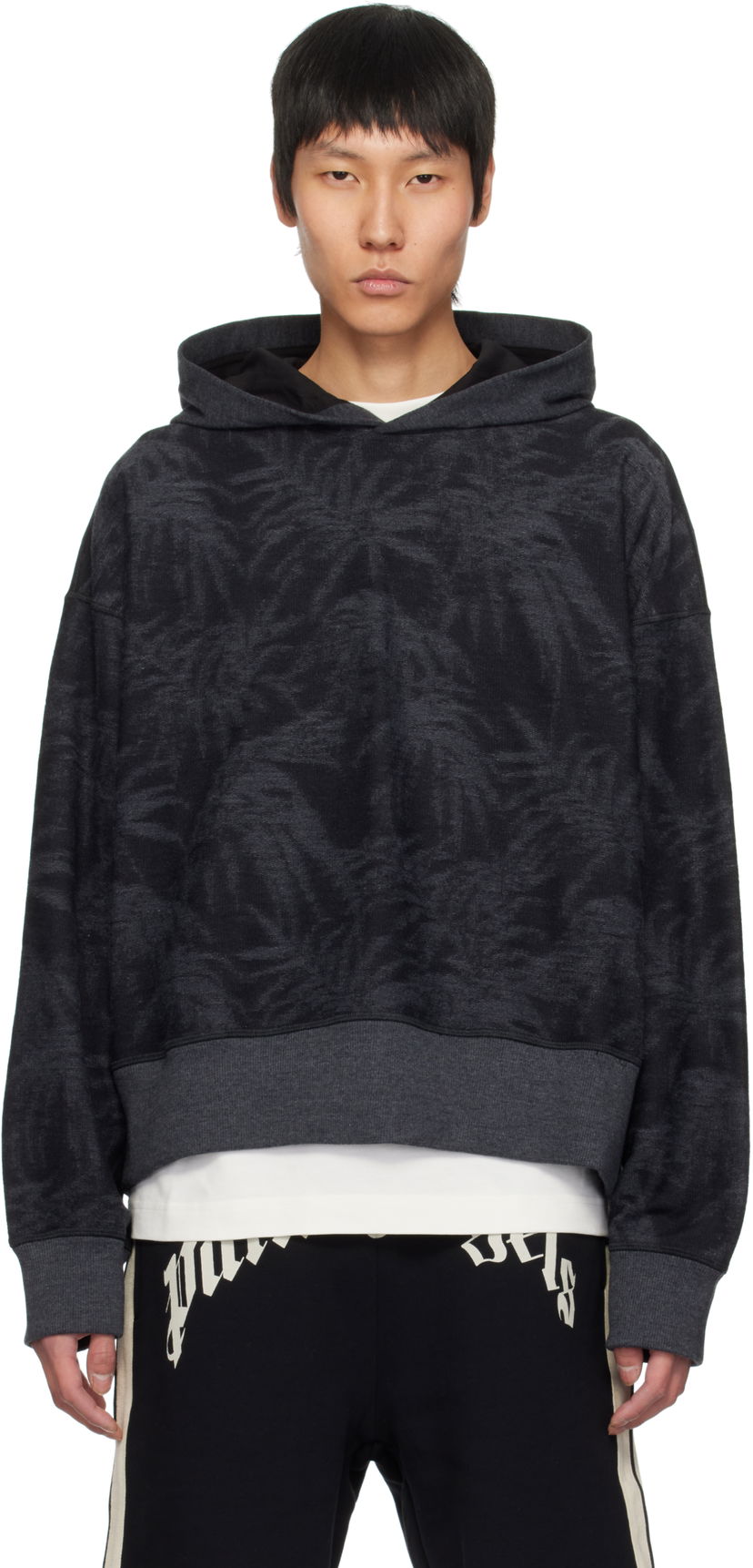 Dukserice Palm Angels Palm Angels Palms Hoodie Crna | PMBB169S25FAB0011009