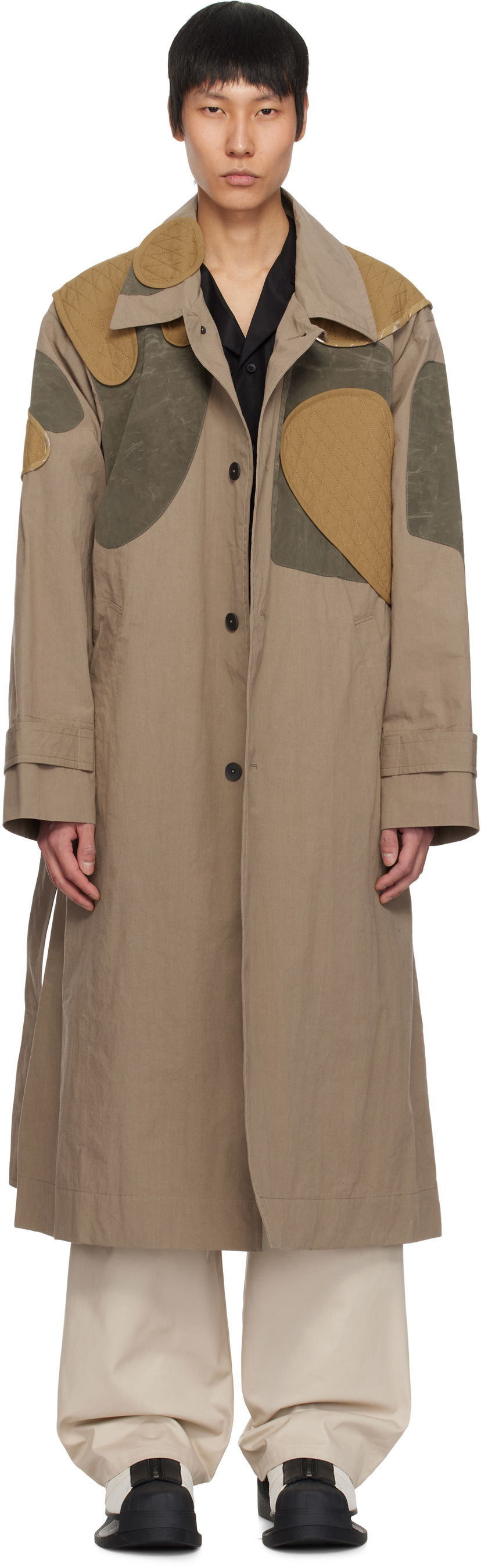 Trenčkot Craig Green Craig Green Utility Patch Trench Coat Smeđa | CGSS25CWOLCO21