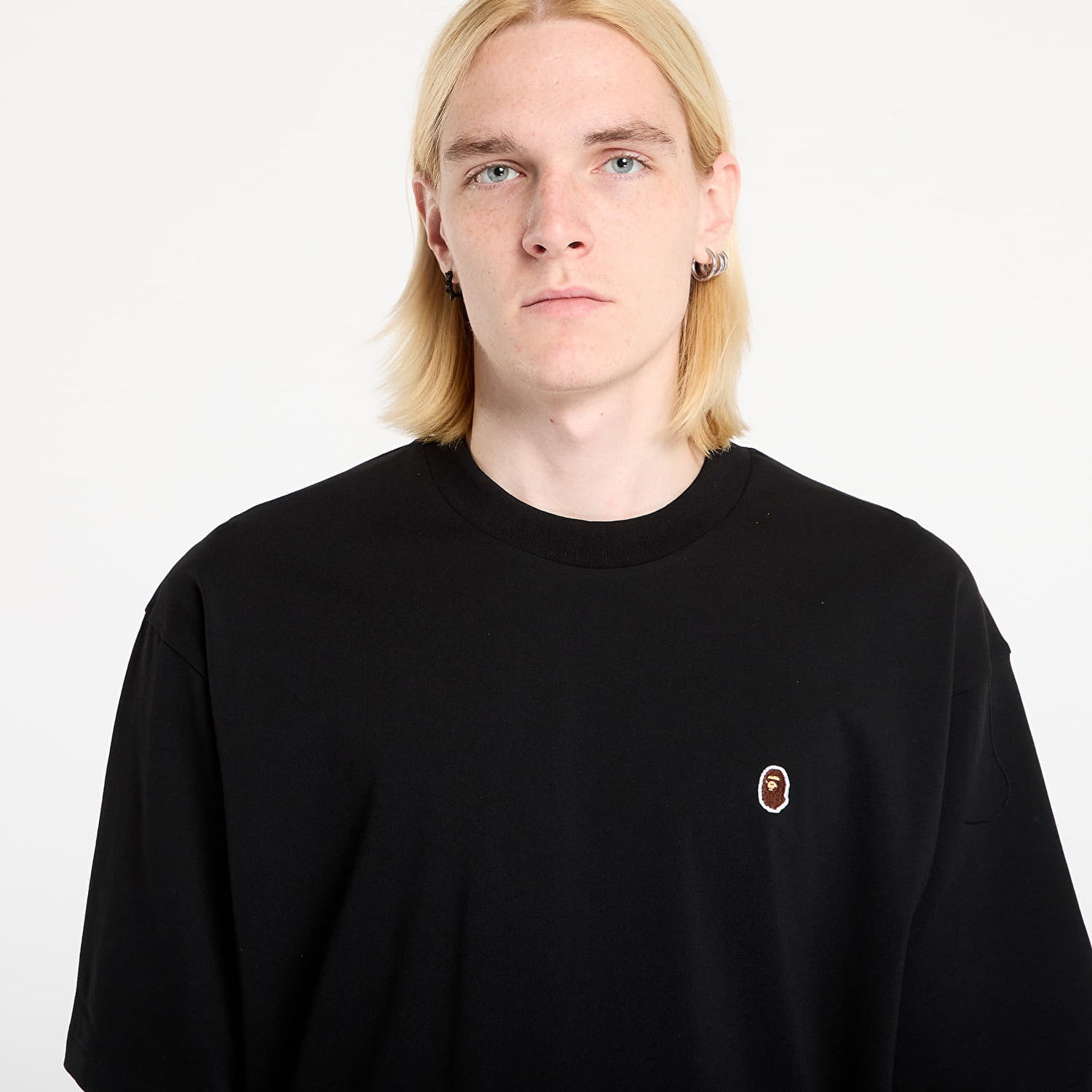 Majica kratkih rukava BAPE One Point Relaxed Fit Tee XXL Crna | 001TEL801301MBLK, 1