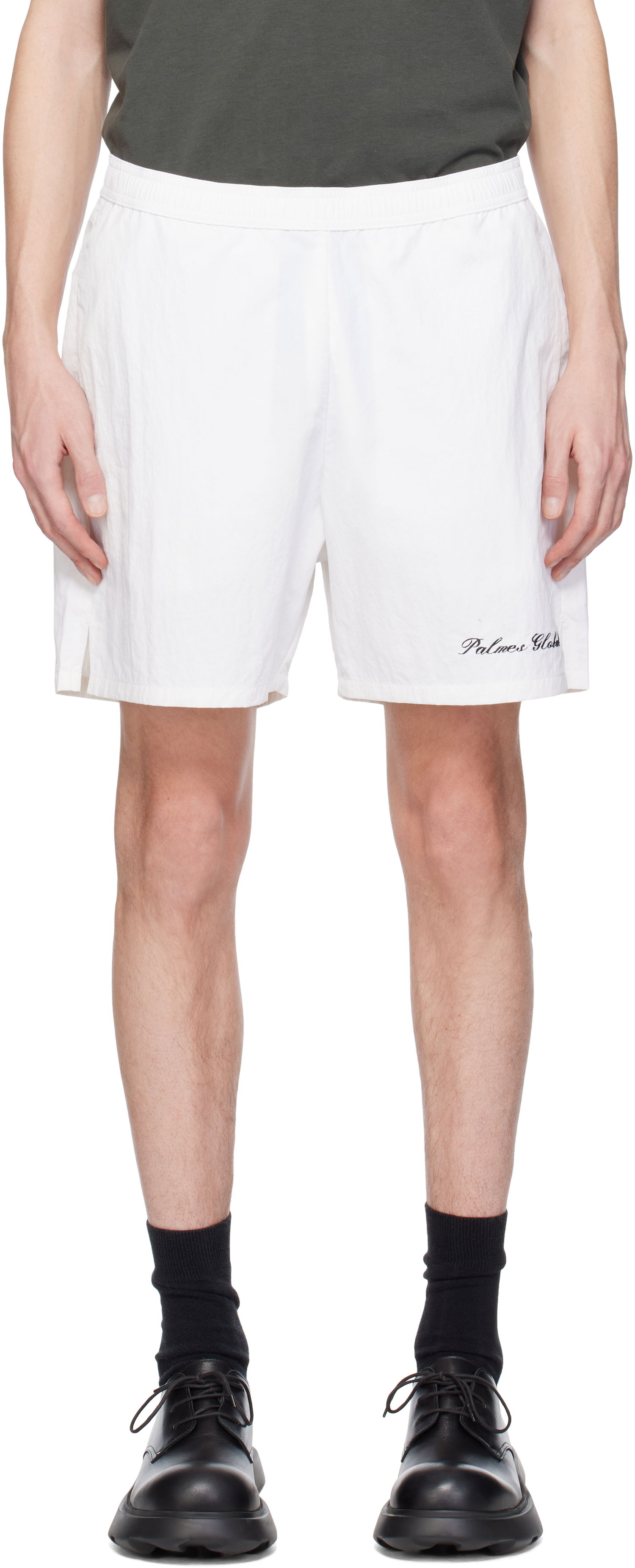 Kratke hlače Palmes Palmes Global Tennis Shorts Bijela | P65-0016-001, 0