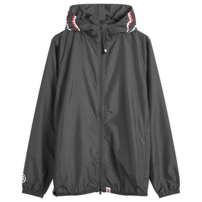 Jakna BAPE A Bathing Ape Women's Shark Hoodie Jacket in Black, Size Medium | END. Clothing Crna | 001LJK302006L-BLK