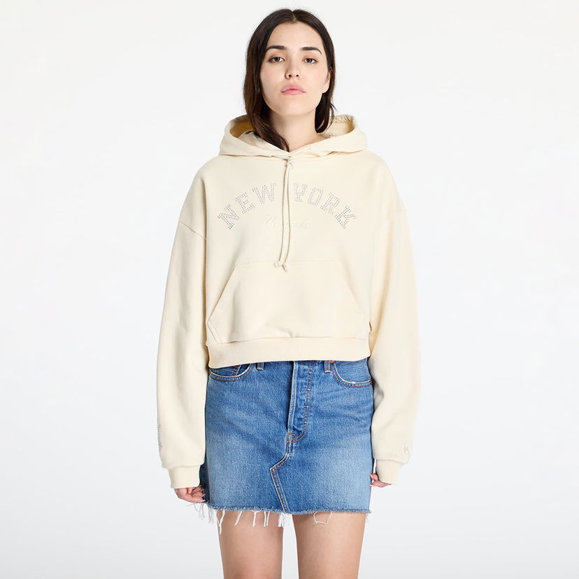 Dukserice New Era MLB Diamante Hoodie New York Yankees Light Cream Bež | 60564950
