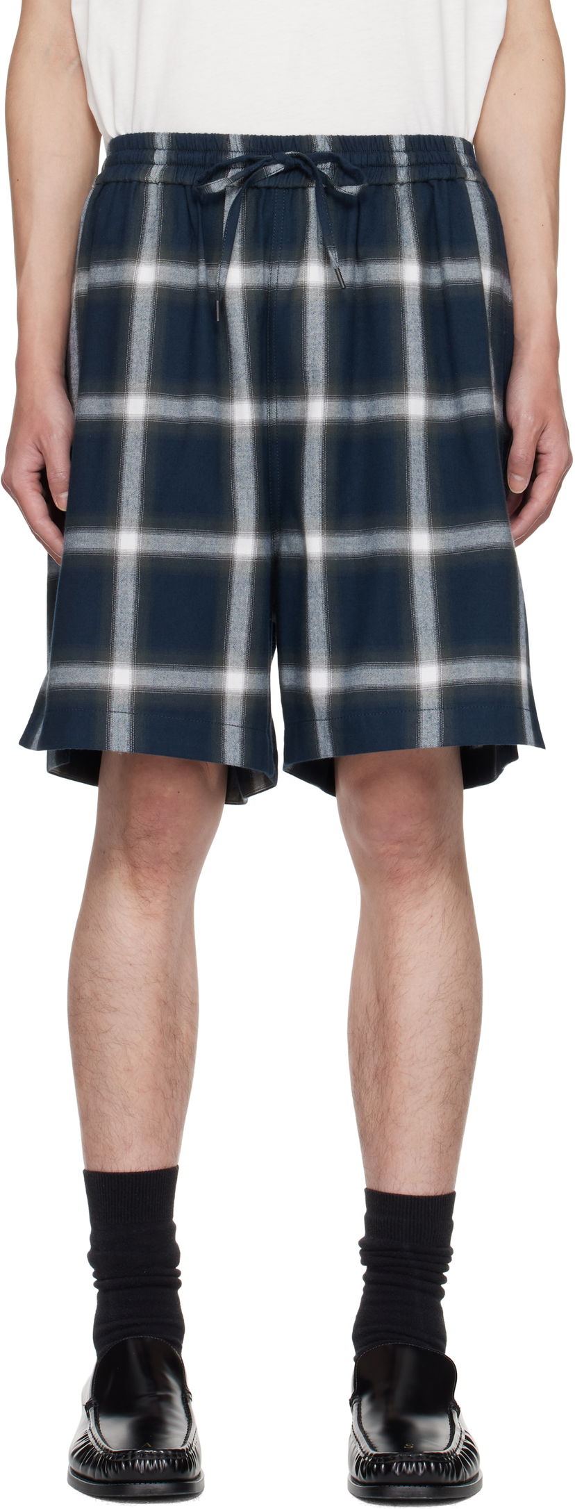 Kratke hlače Acne Studios Plaid Drawstring Shorts Višebojno | BE0194-