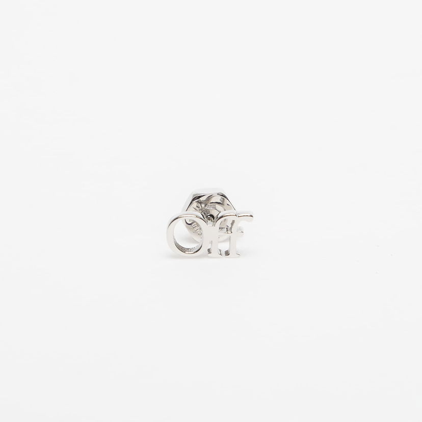 Naušnice Off-White Off-White Logo Mono Earring Metalik | OMOD063C99MET0017200