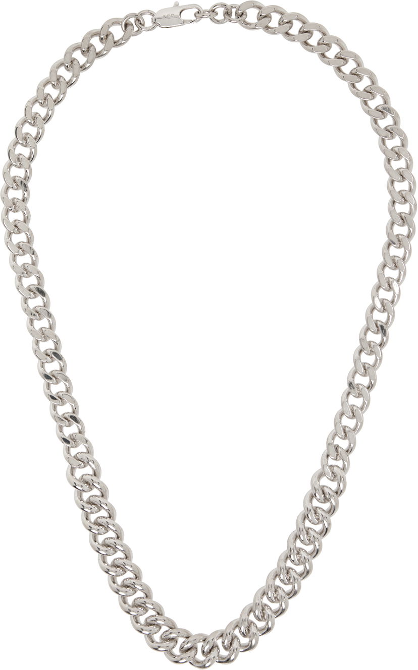 Ogrlica A.P.C. A.P.C. Silver-Tone Maxi Chain Necklace Metalik | MEAEC-M70901