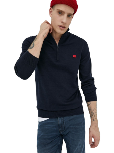 Džemper BOSS Sweater Tamnoplava | 50474164