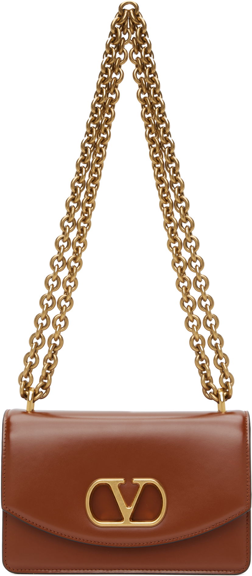 Torba za rame Valentino Small Shoulder Bag Smeđa | 6W2B0R17GCB