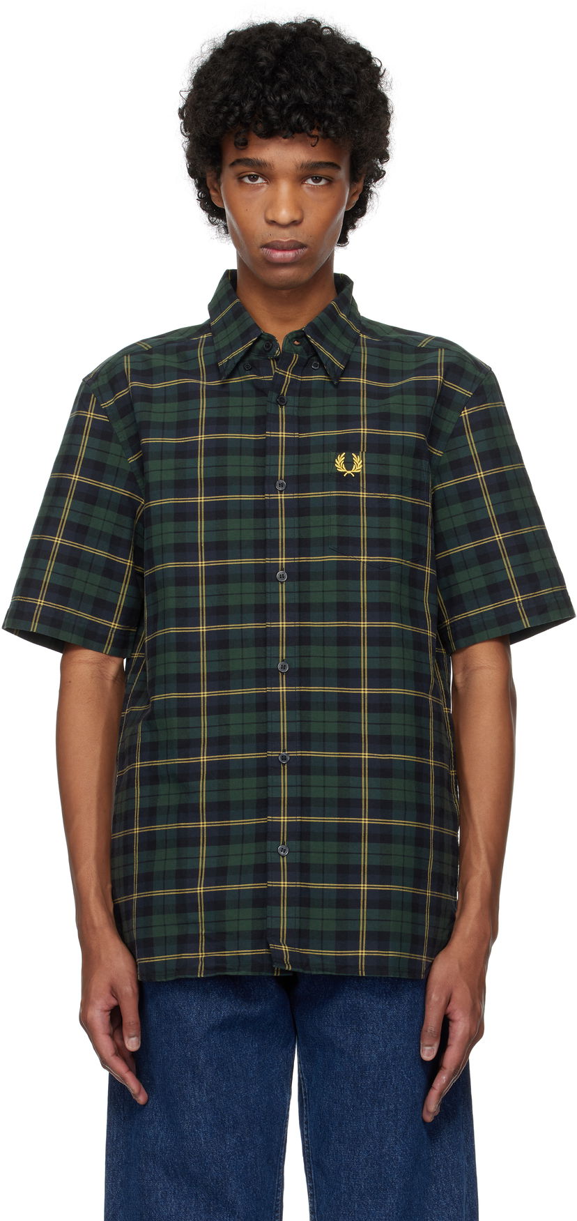 Košulja Fred Perry Fred Perry Tartan Oxford Shirt Zelena | M9627