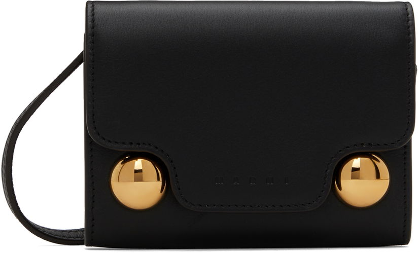 Novčanik Marni Black Coin Holder Wallet Crna | PFMO0113U0 P6948