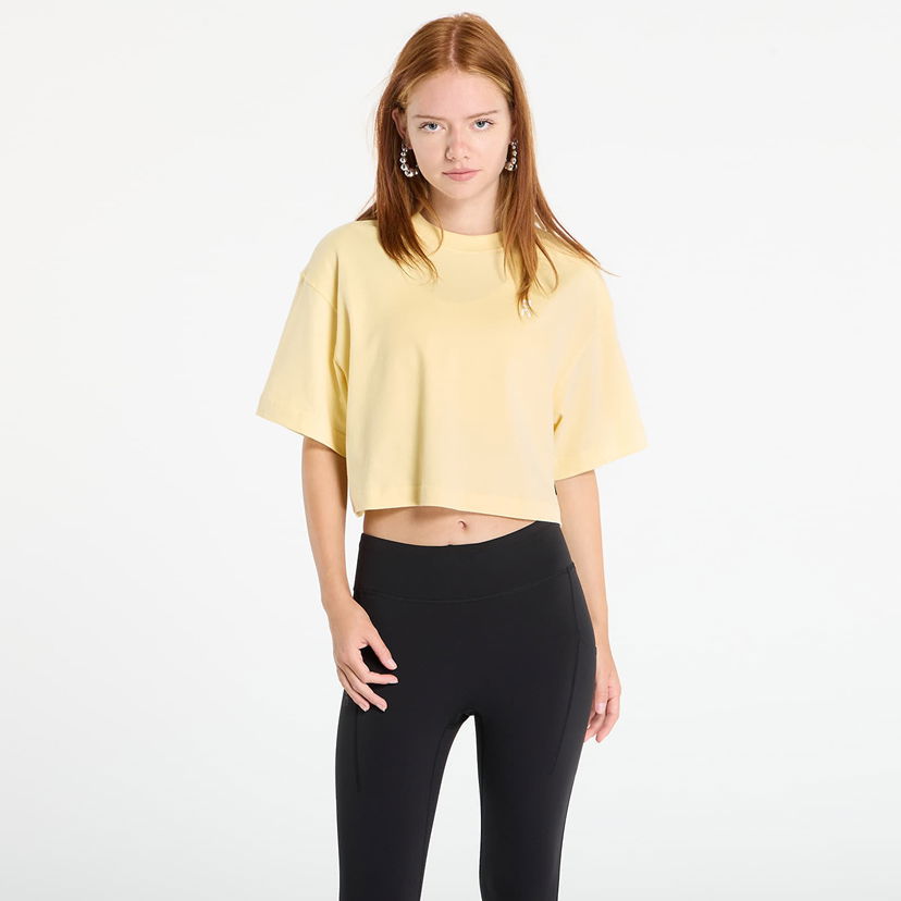 Crop top On Running Women's Boxy Cropped T-Shirt Žuta | 1WF11123537