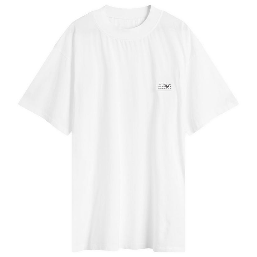 Majica kratkih rukava Maison Margiela MM6 Oversized Small Logo T-Shirt W Bijela | S62GD0207-M20048-100