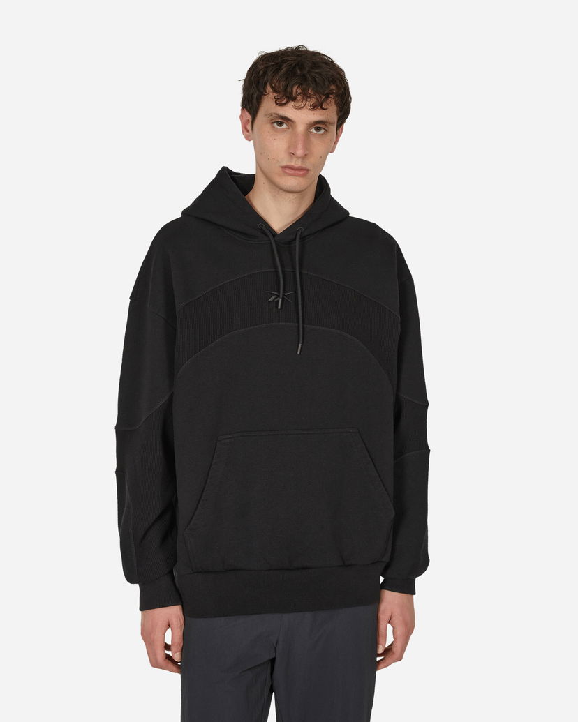 Dukserice Reebok Waffle Pattern Logo Hoodie Black Crna | RMBB003C99FLE001