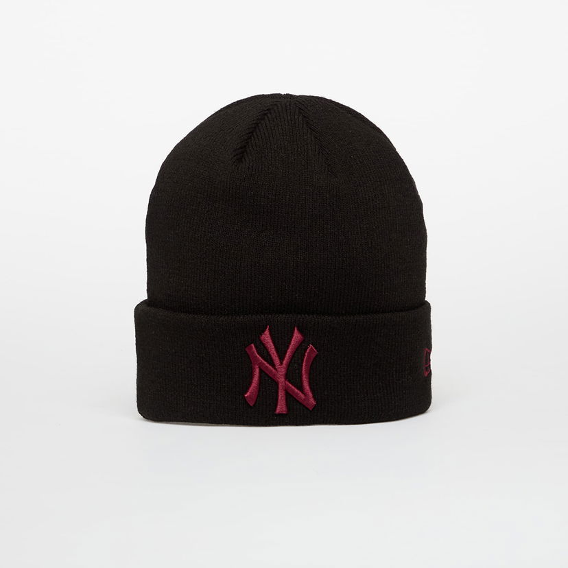 Kapica New Era Knit Beanie New York Yankees MLB League Essential Medium Crna | 60691392
