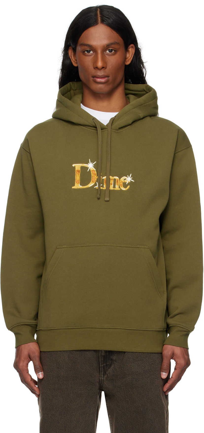 Dukserice Dime Classic Shiny Hoodie Zelena | DIME2SP2545OLI