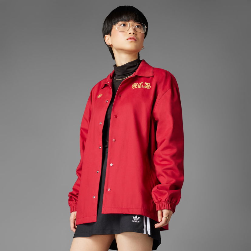Vjetrovka adidas Performance FC Bayern Anniversary Coach Jacket Crvena | JF0585