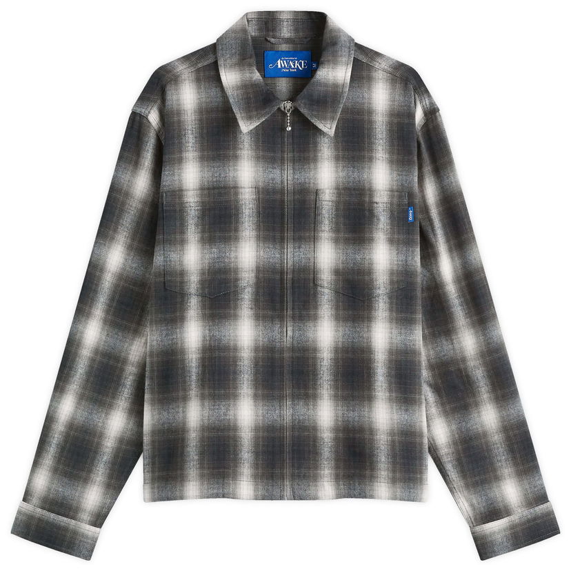 Košulja Awake NY Brushed Flannel Shirt Jacket Zelena | AWK-FW24-TP002-MUL