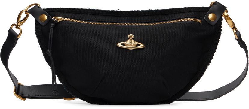 Torba oko struka Vivienne Westwood Vivienne Westwood City Canvas Pouch Crna | 43070034U-W00IW-ET
