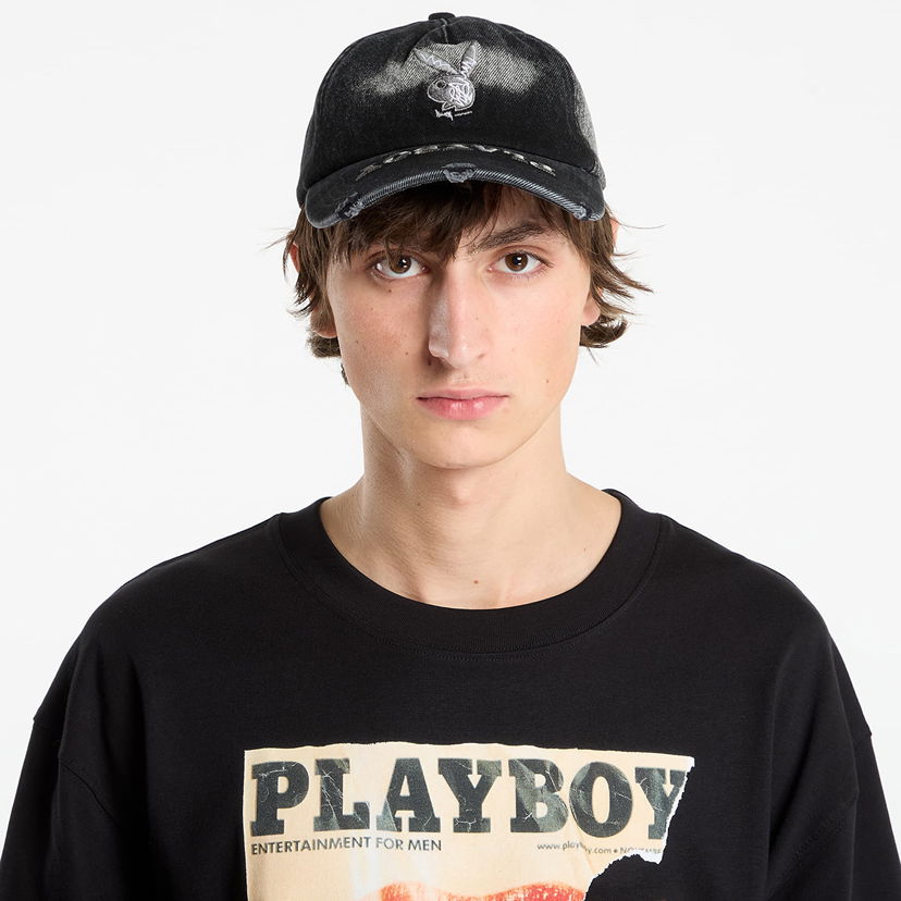 Kapa Footshop Playboy x FTSHP Denim Dadcap Black Crna | FTSHP_535