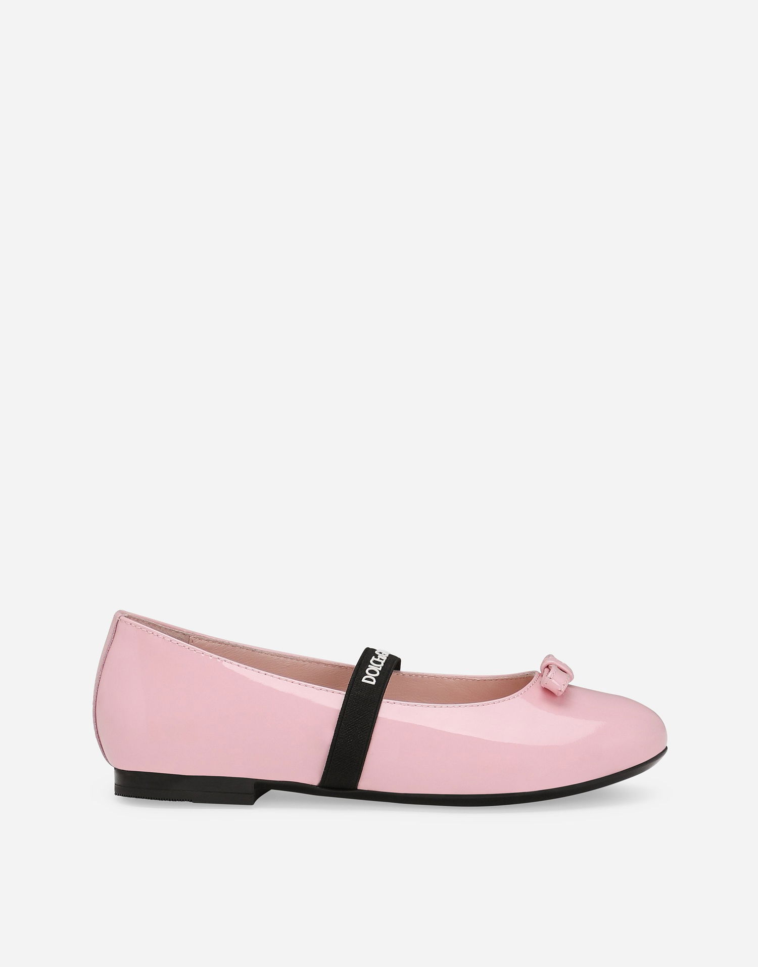 Tenisice i cipele Dolce & Gabbana Patent Leather Ballet Flats With Bow Ružičasta | D11294A483180400, 0