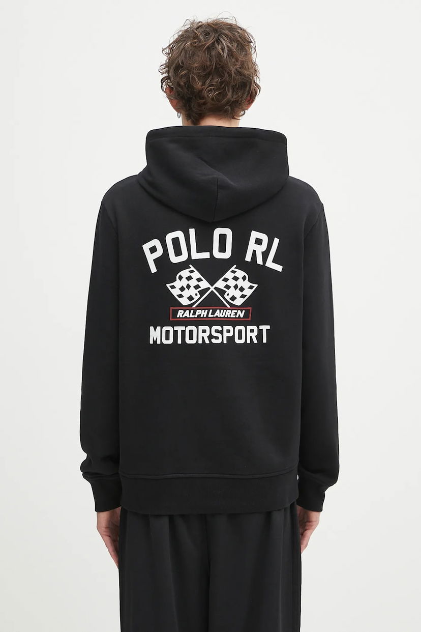 Dukserice Polo by Ralph Lauren Polo Ralph Lauren Motorsport Hoodie Crna | 710972613