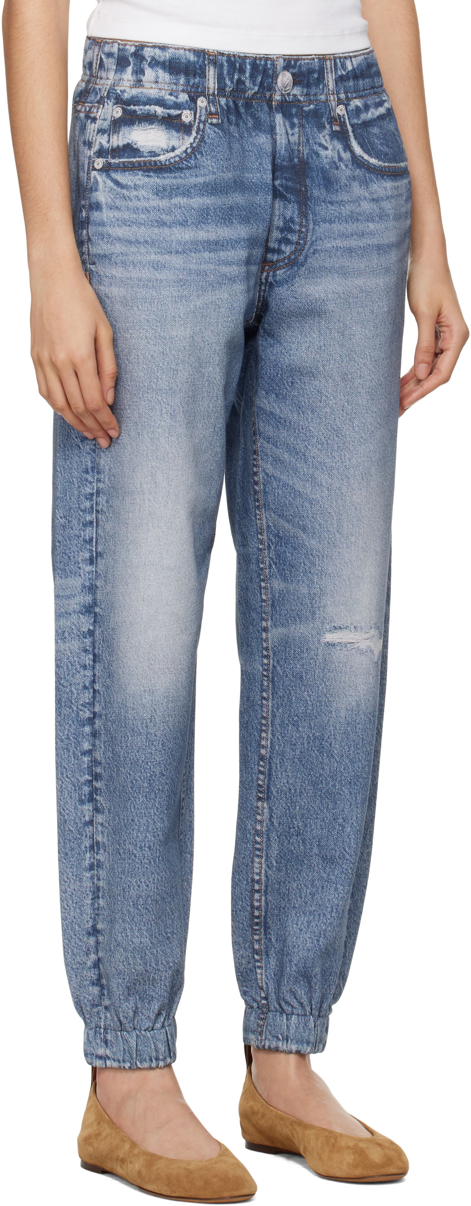 Jeans rag & bone Miramar Terry Jogger Lounge Pants Plava | WCW23F70008200, 1