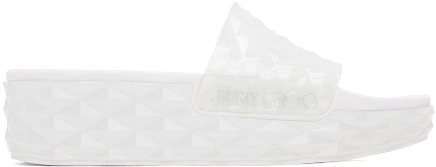 Dodaci Jimmy Choo Jimmy Choo Diamond Slides Bijela | DIAMOND SLIDE RUB, 0