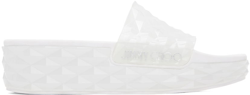 Dodaci Jimmy Choo Jimmy Choo Diamond Slides Bijela | DIAMOND SLIDE RUB