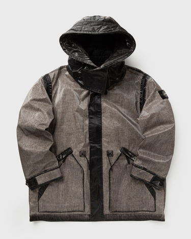 Parka Stone Island Short Hooded Parka with Grid Pattern and Contrast Panels Višebojno | K2S154100079S0237.V0061, 0