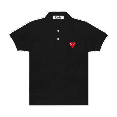 Polo majica Comme des Garçons Play Heart Polo Tee Crna | AZ T006 051 1, 0