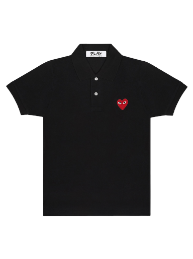 Polo majica Comme des Garçons Play Heart Polo Tee Crna | AZ T006 051 1