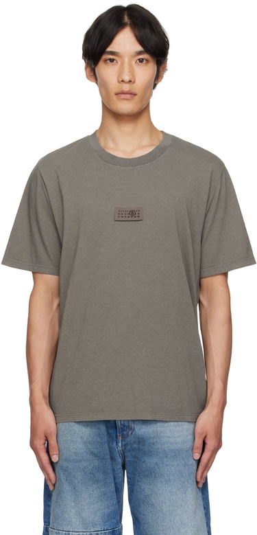 Majica kratkih rukava Maison Margiela MM6 Maison Margiela Logo Patch T-Shirt Siva | SH0GC0059 M20048, 0