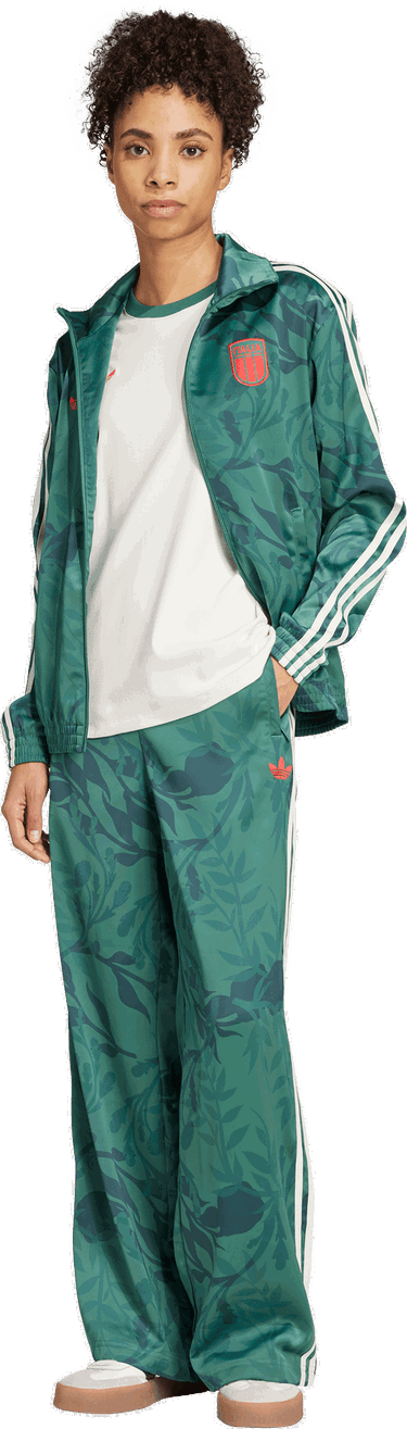 Hlače adidas Performance Italy Wide-Leg Track Pants Zelena | JJ0346, 4