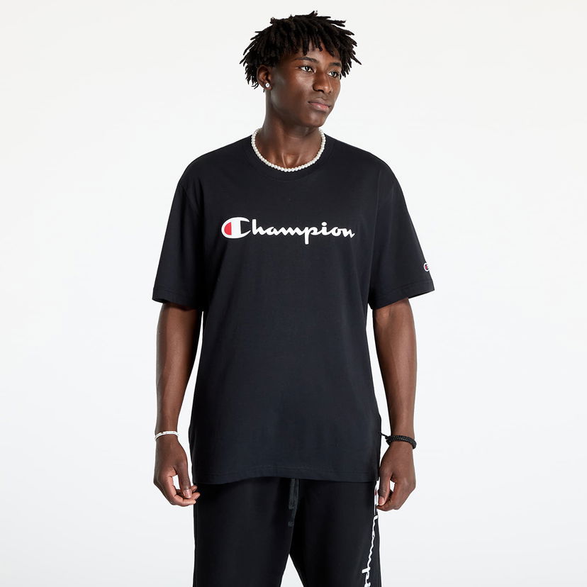 Majica kratkih rukava Champion SS Tee Black Crna | 220256 CHA KK001