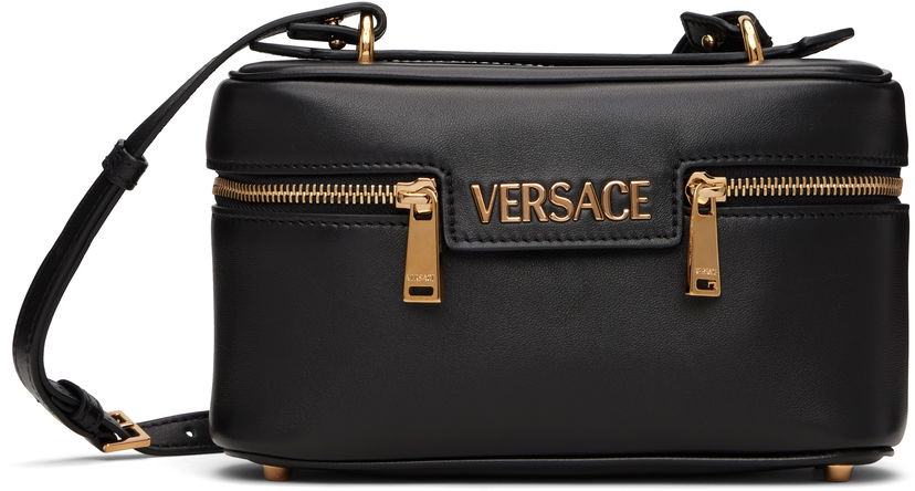 Ručna torbica Versace Versace Tag Vanity Bag Crna | 1018300_1A13171