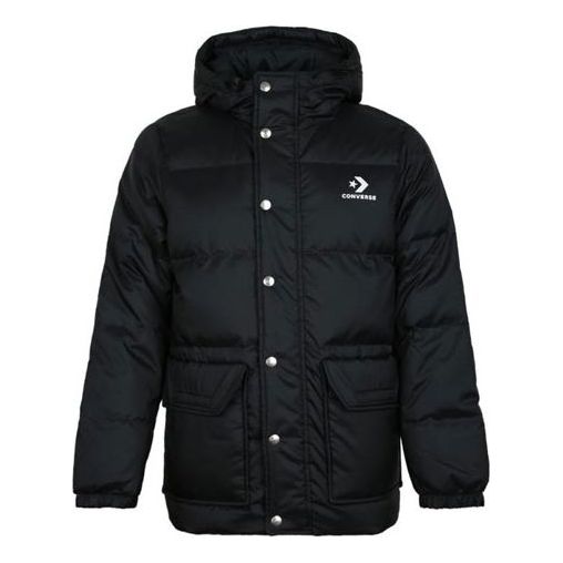 Pernata jakna Converse Converse Down Fill Puffer Jacket Crna | 10006880-A01