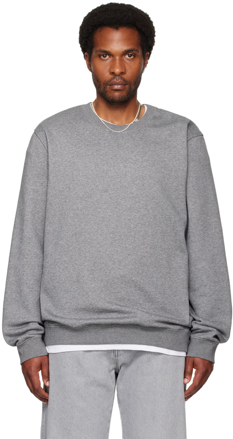 Džemper SKIMS Fleece Lounge Crewneck Sweatshirt Siva | TP-PLO-5424M