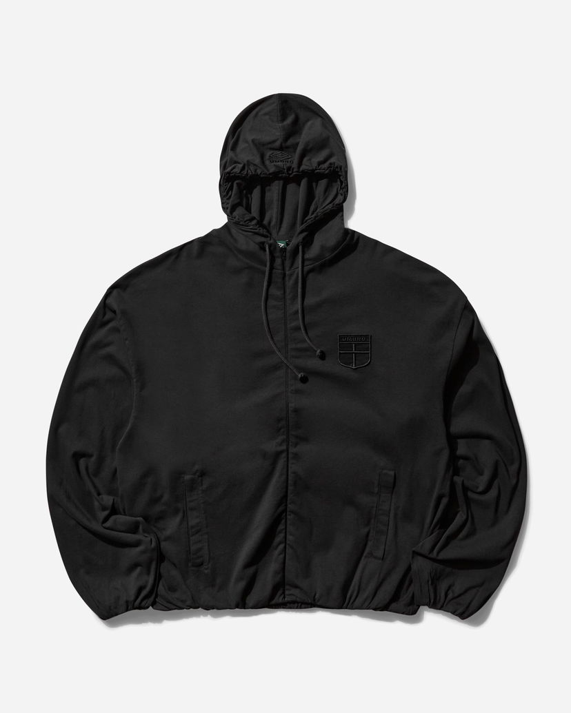 Dukserice Umbro Crest Jersey Zip Hoodie Crna | UBMW0245JY61 BLK0020