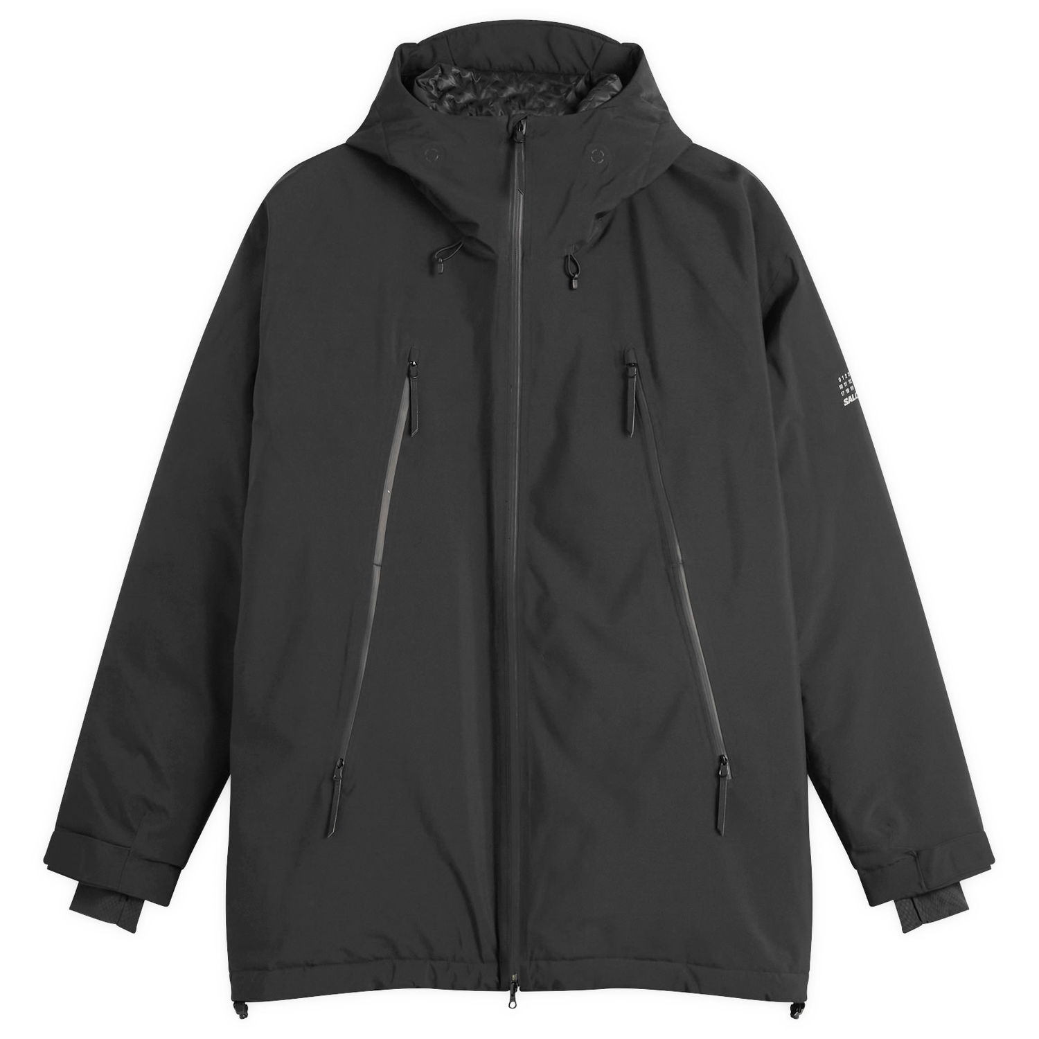 Kaputi Maison Margiela Full-Zip Hooded Padded Coat with Angled Pockets Crna | SH0AM0067-M35594-900, 1