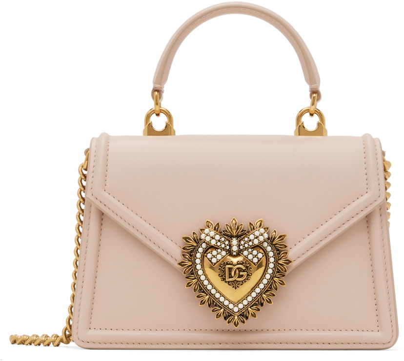 Ručna torbica Dolce & Gabbana Pink Small Devotion Bag Ružičasta | BB6711 AV893