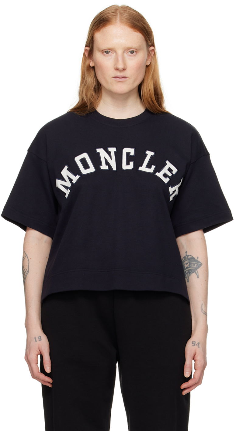 Majica kratkih rukava Moncler Maglia T-Shirt Tamnoplava | J10938C0001889AJ0