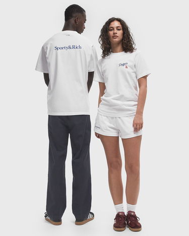 Majica kratkih rukava Sporty & Rich Dodgers Serif T-Shirt Bijela | TO043627666WH01, 2