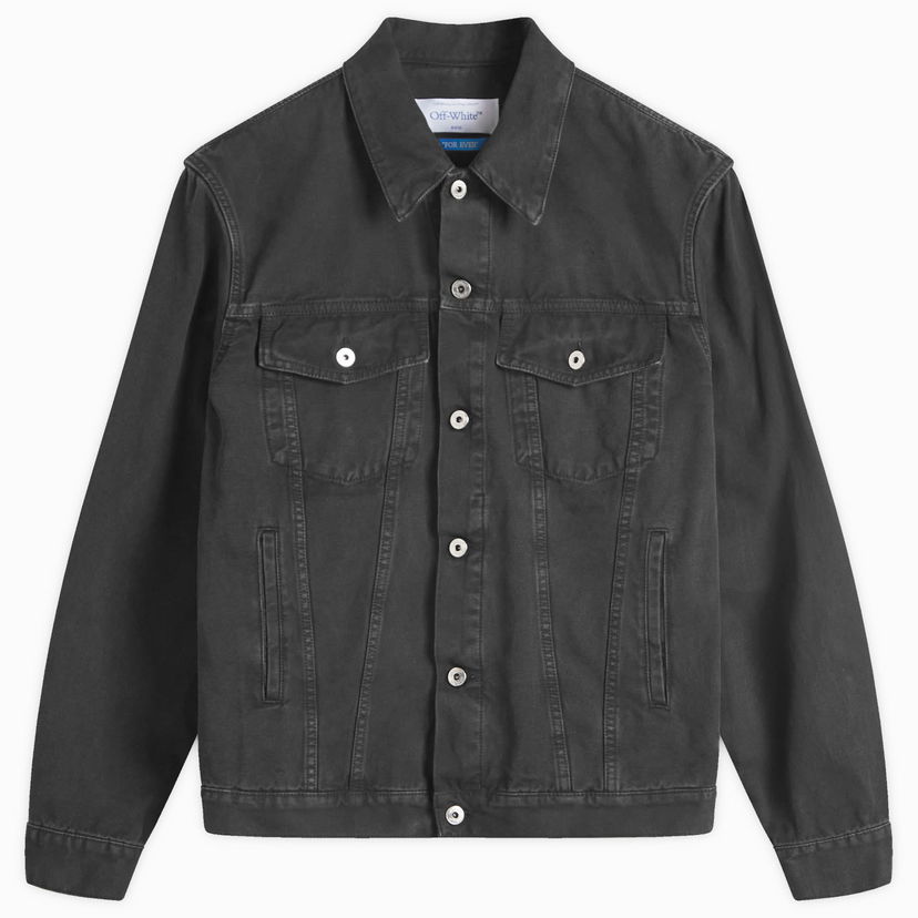 Jakna Off-White Black Canvas Jacket Crna | OMEV002C99FAB0011001