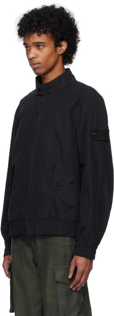 Bomber jakna Stone Island Stone Island Weatherproof Canvas Bomber Jacket Crna | K1S15 4100026 S00F1, 3
