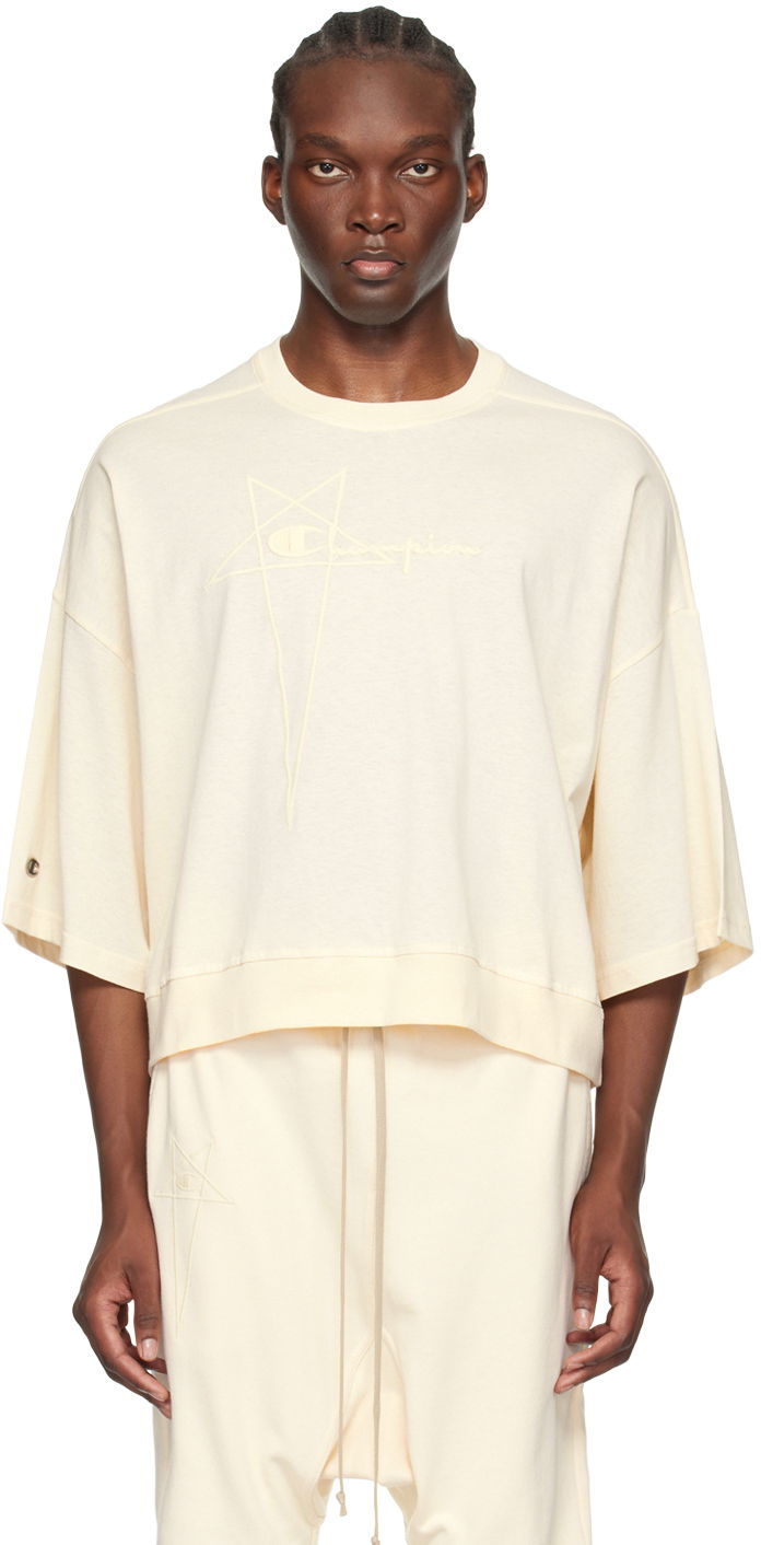 Majica kratkih rukava Rick Owens Edition Tommy T-Shirt Bež | CM01D9404 CHJER