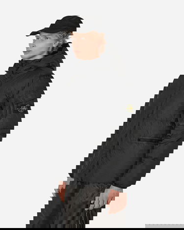 Pernata jakna Stone Island Crinkle Reps Down Jacket Crna | 771540223-V0029, 2